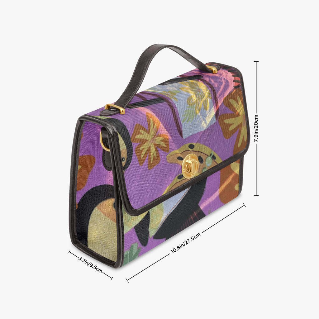 1386. Classic Women's Canvas Satchel Crossbody Bag