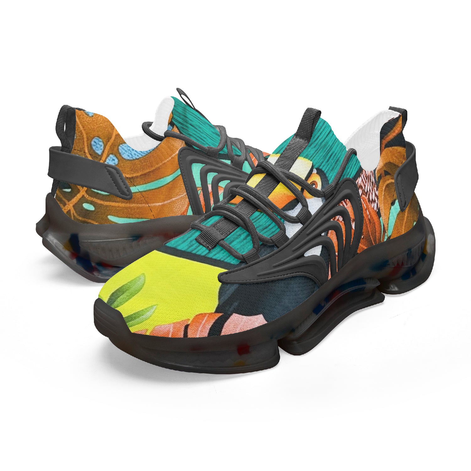 353. Wings Style Bounce Mesh Knit Sneakers