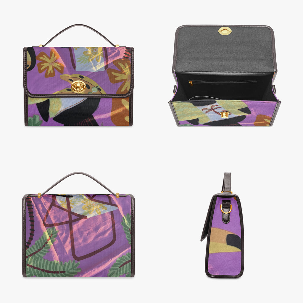 1386. Classic Women's Canvas Satchel Crossbody Bag
