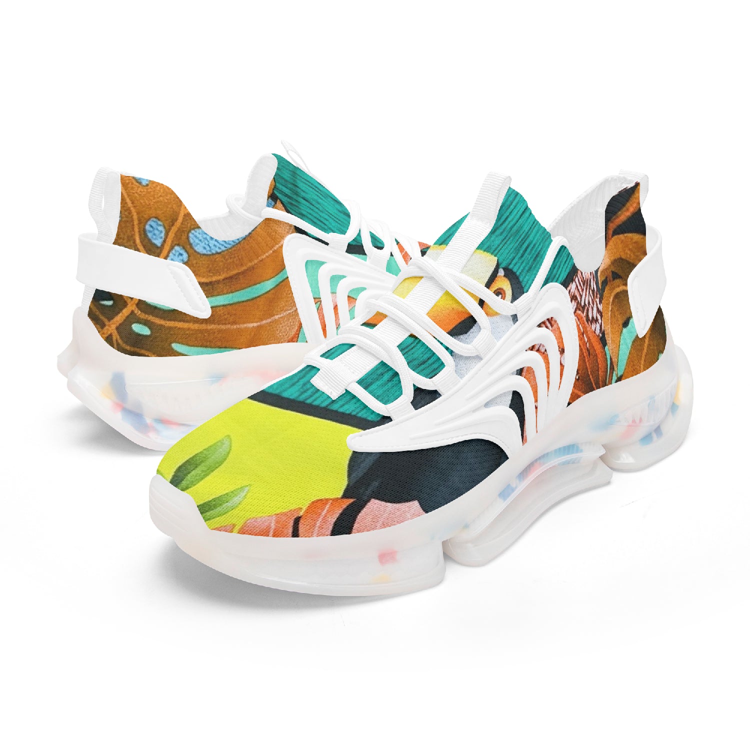 353. Wings Style Bounce Mesh Knit Sneakers