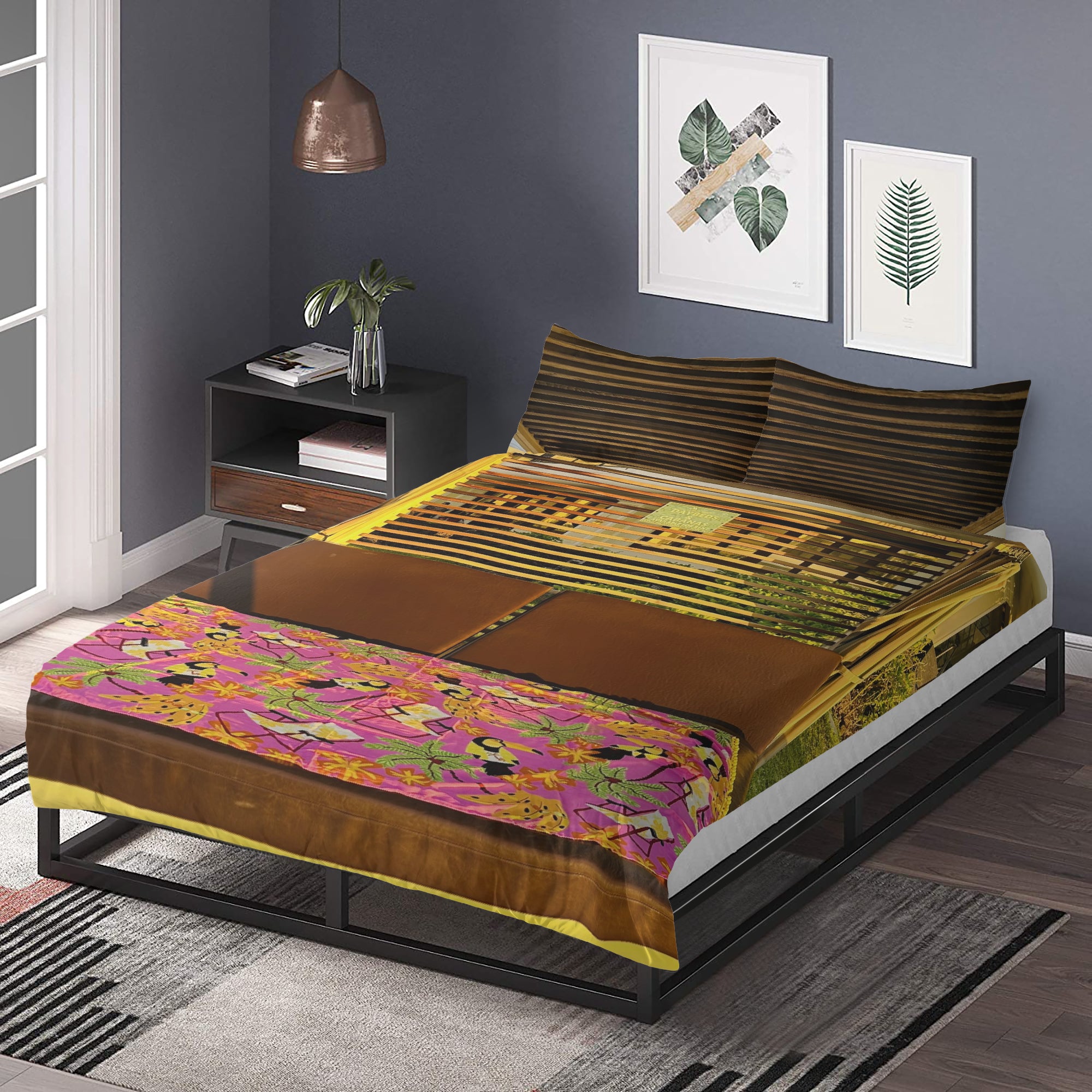 291. 3in1 Polyester Bedding Set