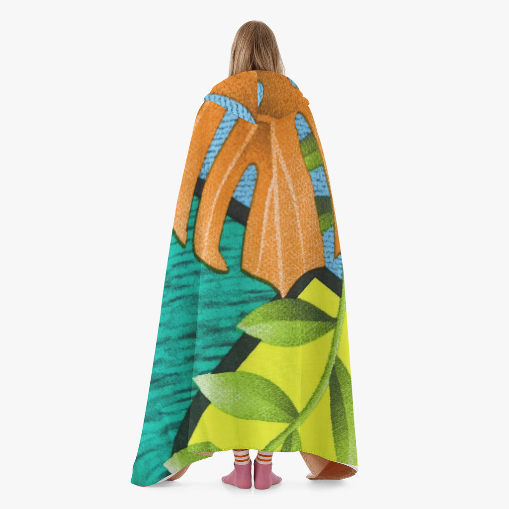 320. Casual Dual-Sided Stitched Hoodie Blanket