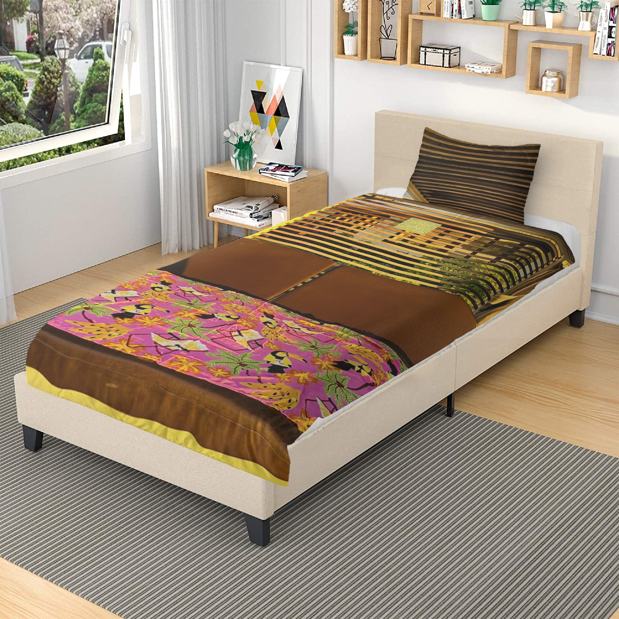 291. 3in1 Polyester Bedding Set
